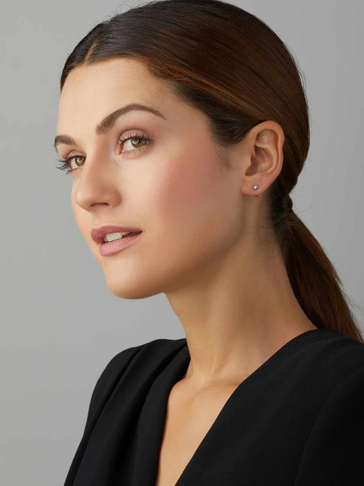 TAHITI gyöngy fülbevaló gyémánttal