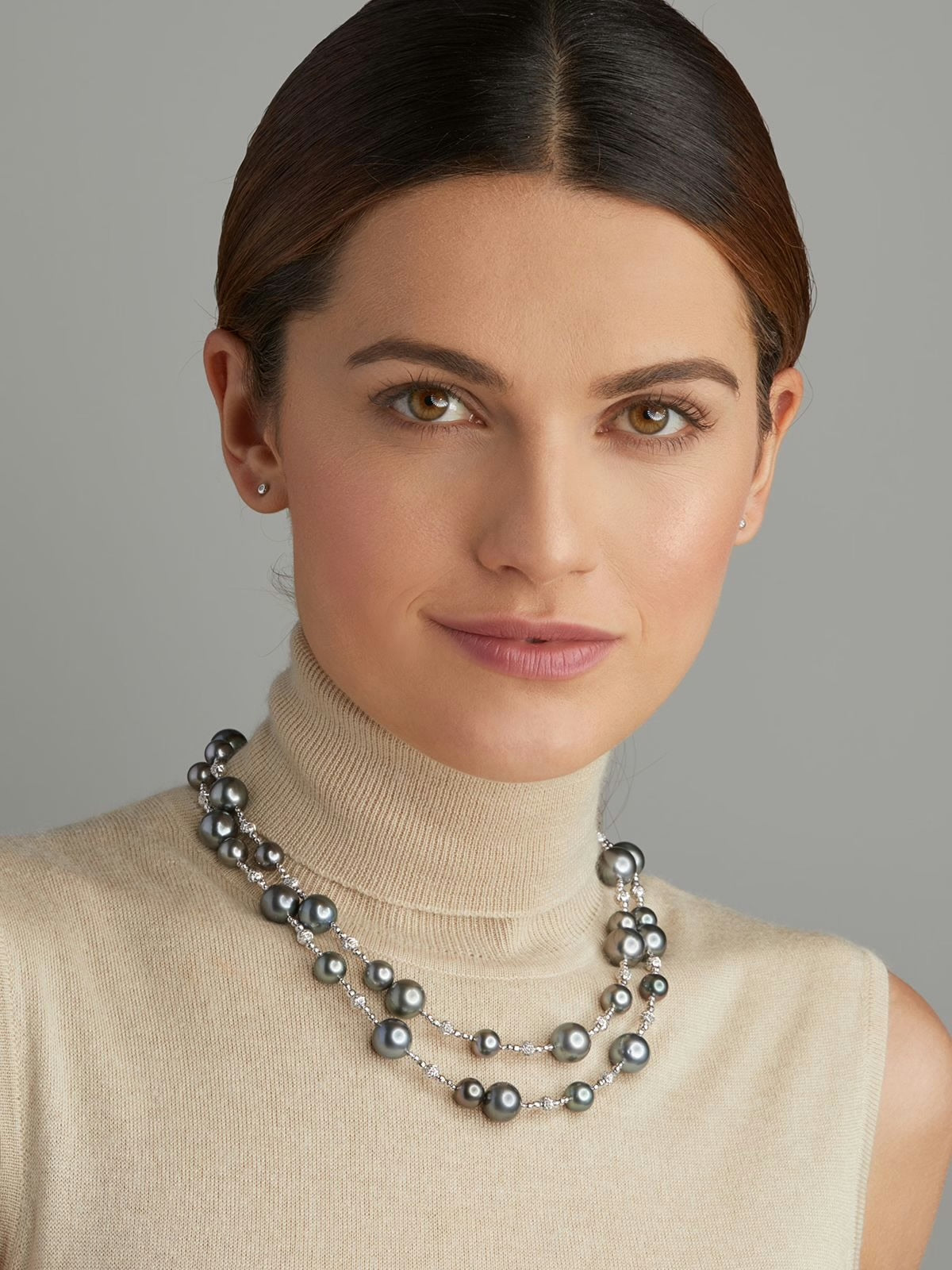 TAHITI gyöngy fehér arany nyaklánc