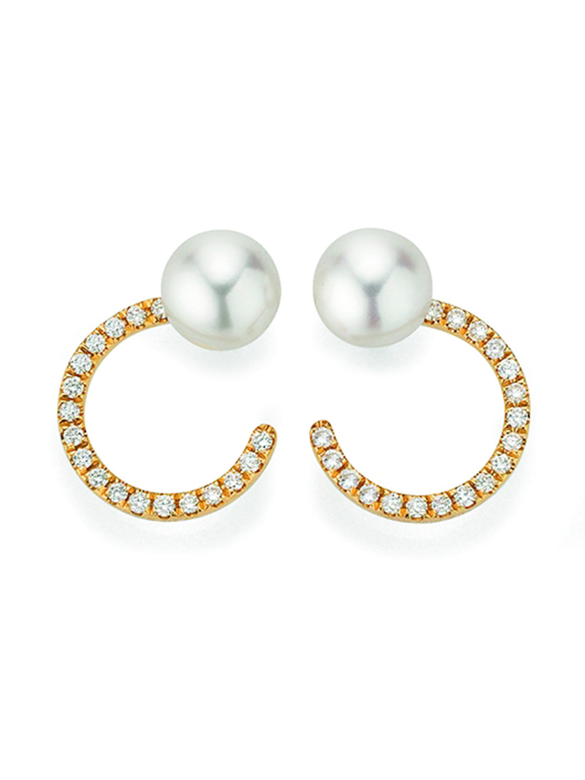 APPASSIONATA Akoya gyöngy fülbevaló gyémántokkal