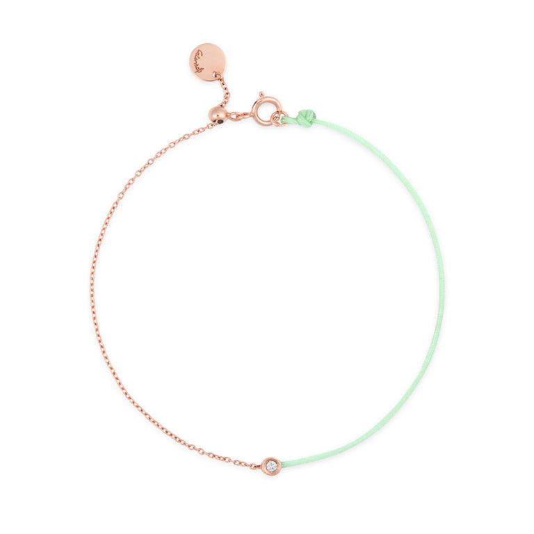 La Palette Verde Aqua string bracelet