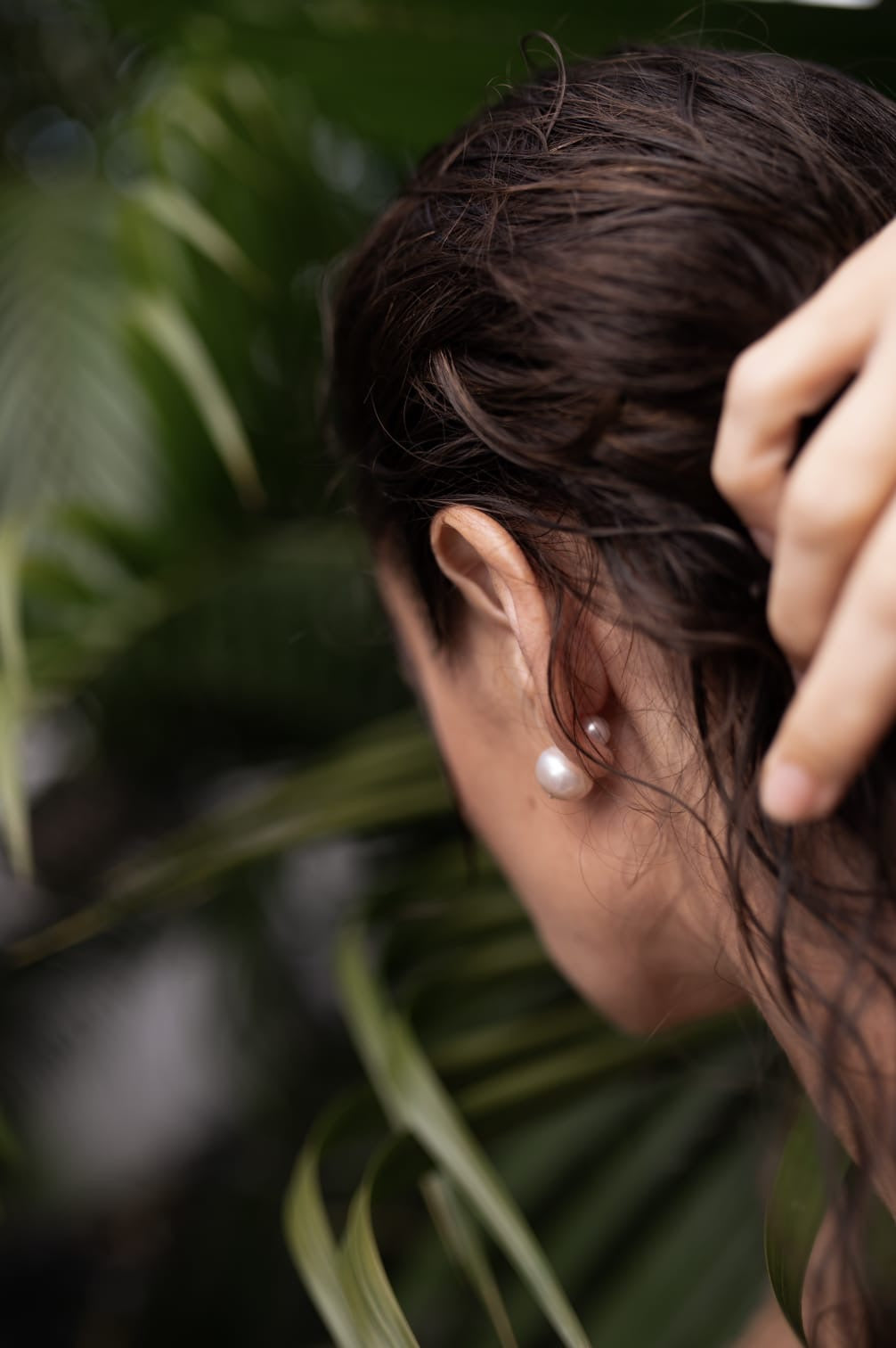 PINK PEARL ezüst édesvízi gyöngy fülbevaló