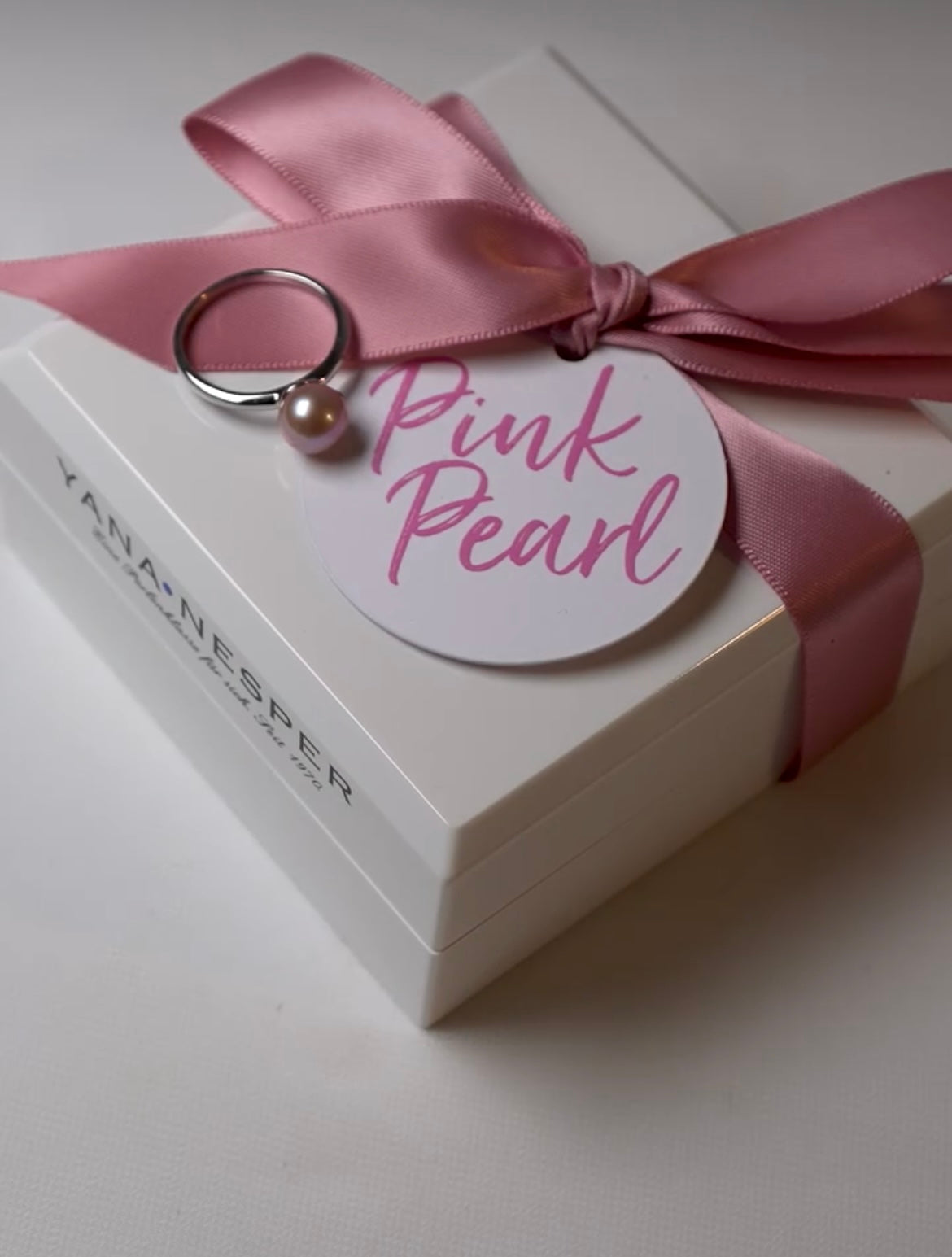 PINK PEARL silver ring with akoya pearl