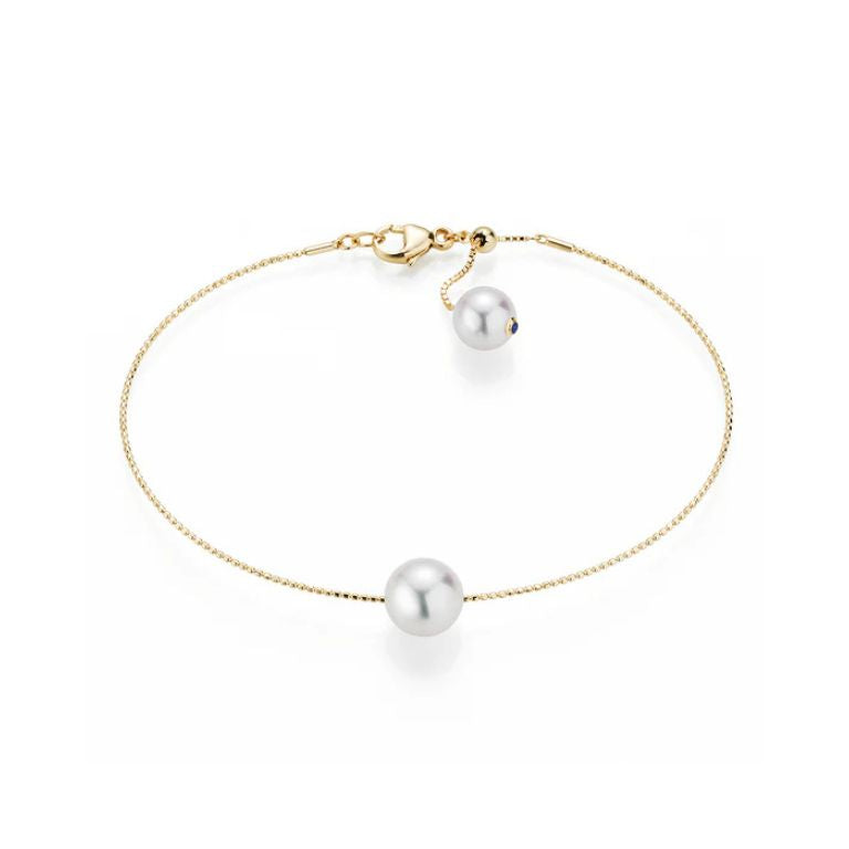 NEW BASIC gold bracelet with akoya pearl