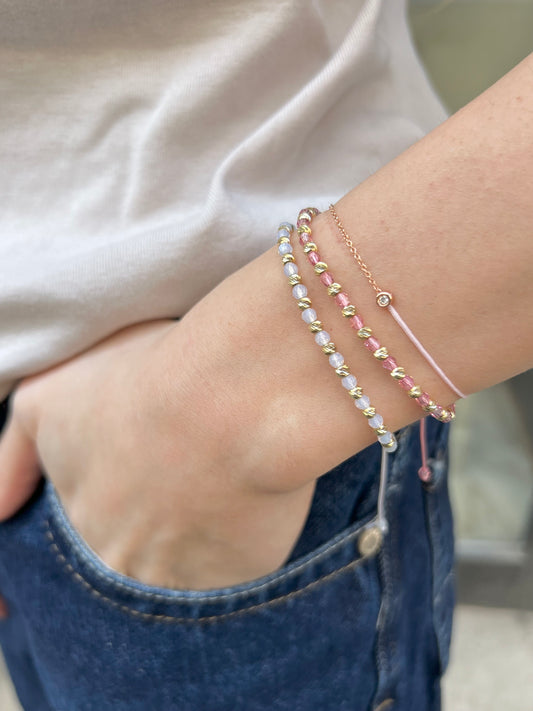 La Palette Baby Pink string bracelet