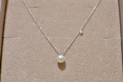 Pearl&Diamond fehér arany nyaklánc