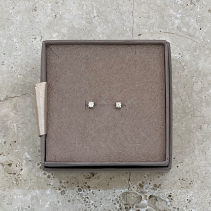 Fehér arany gyémánt fülbevaló