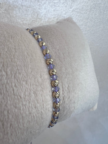 Lavande Swarovski karkötő