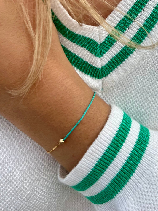 La Palette Verde Salvia string bracelet