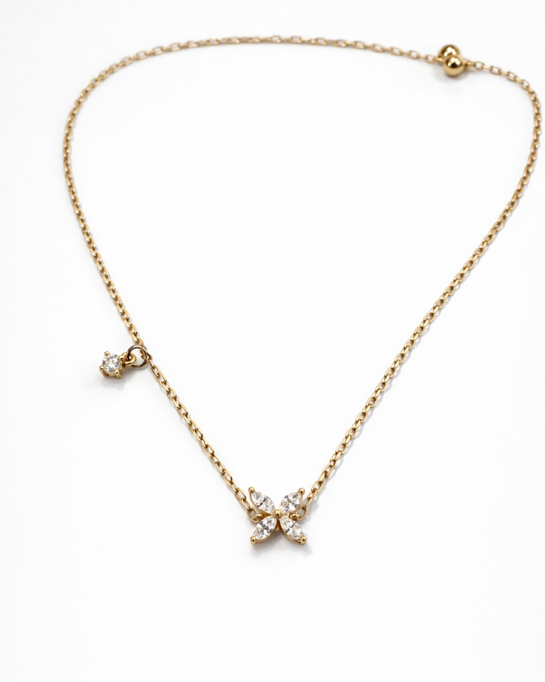 Sárga arany virágos karkötő