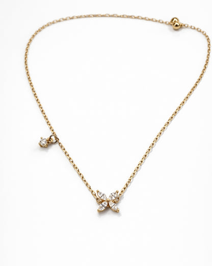 Sárga arany virágos karkötő