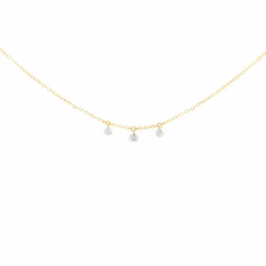 THREE WHITE NUDE DIAMONDS NYAKLÁNC 0,17 ct