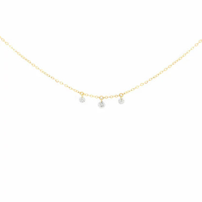 THREE WHITE NUDE DIAMONDS NYAKLÁNC 0,17 ct