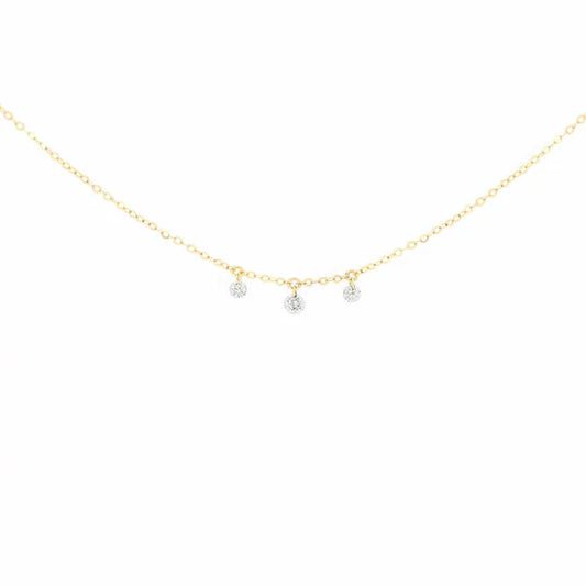 THREE WHITE NUDE DIAMONDS NYAKLÁNC 0,17 ct