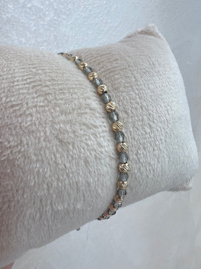 Grey Swarovski karkötő