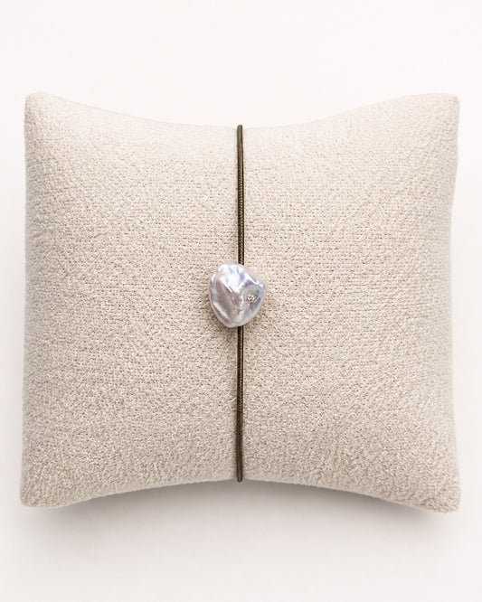 Pearl&Diamond Signiture oliva zöld karkötő