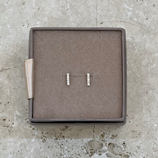 Fehér arany gyémánt fülbevaló