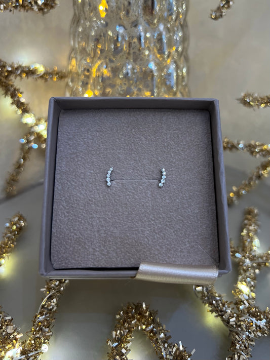 Sárga arany gyémánt fülbevaló