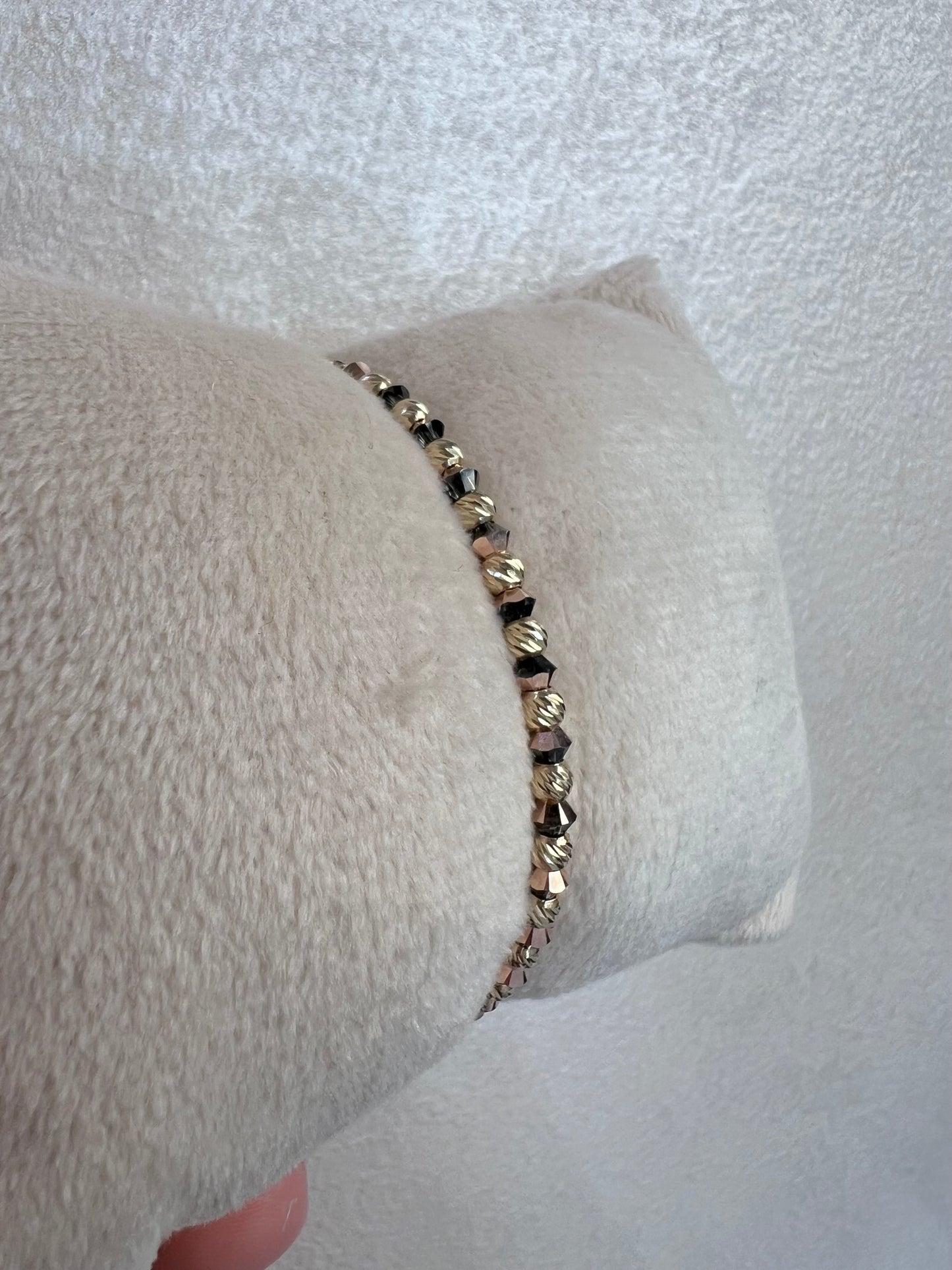 Bronz Swarovski karkötő