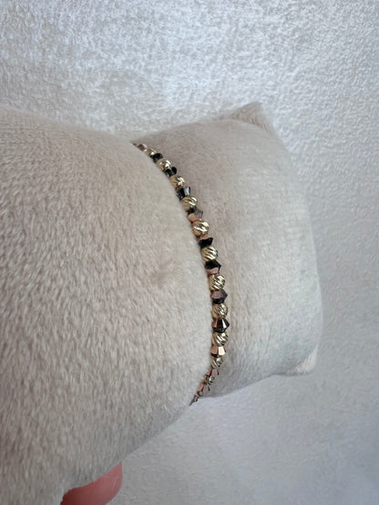 Bronz Swarovski karkötő