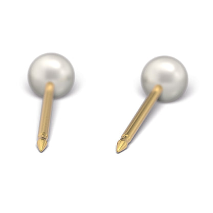 Studex 5 mm gyöngy 14 kt arany fülbevaló