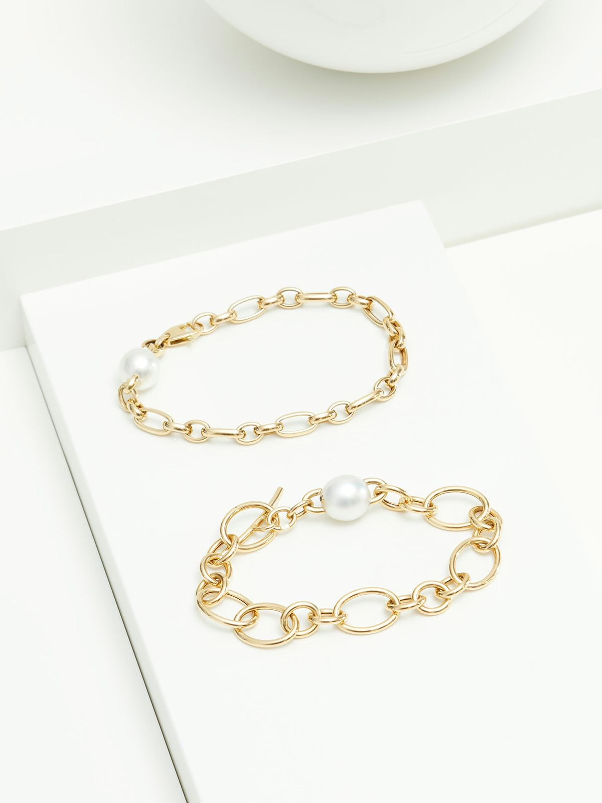 BALTHASAR arany karkötő déltengeri gyöngyökkel