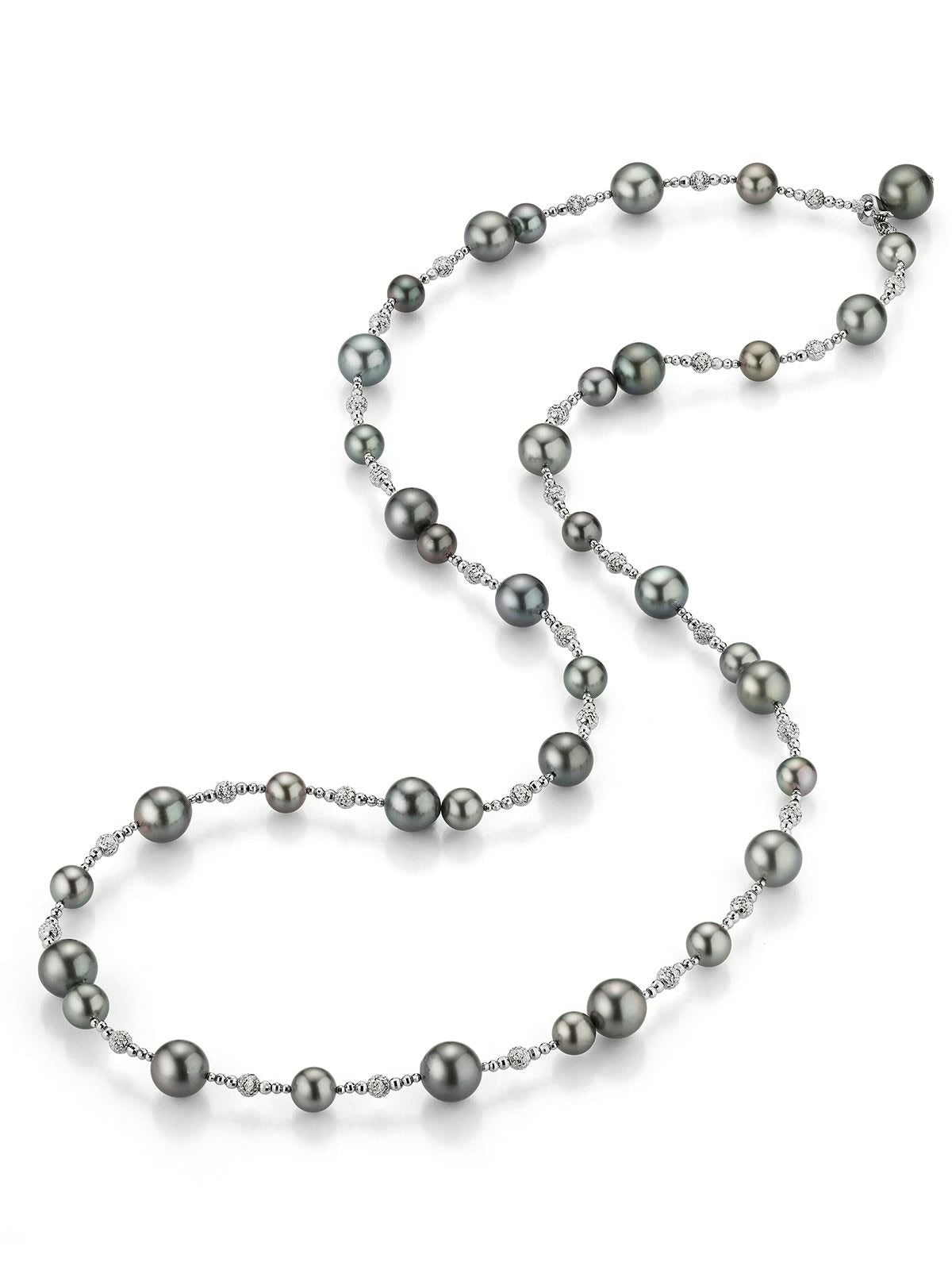 TAHITI gyöngy fehér arany nyaklánc