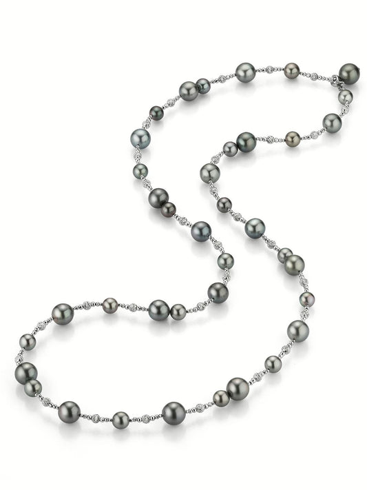 TAHITI gyöngy fehér arany nyaklánc