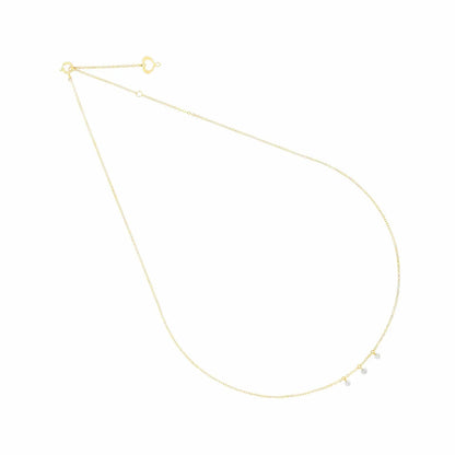 THREE WHITE NUDE DIAMONDS NYAKLÁNC 0,17 ct