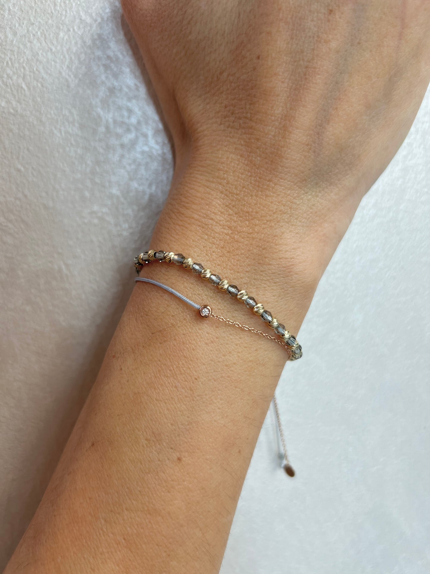 Grey Swarovski karkötő