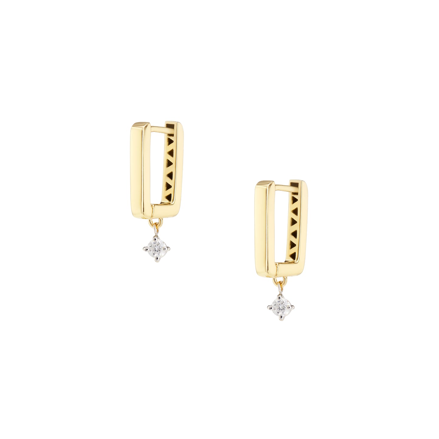 CB square earrings