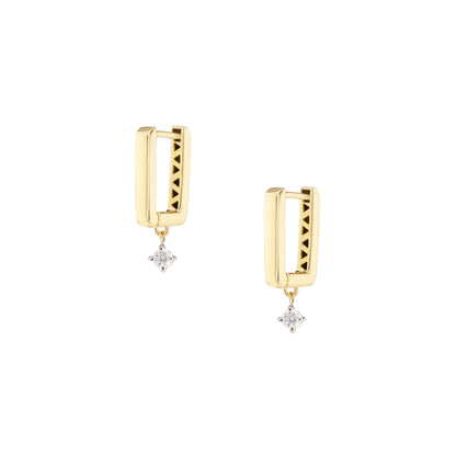 CB square earrings