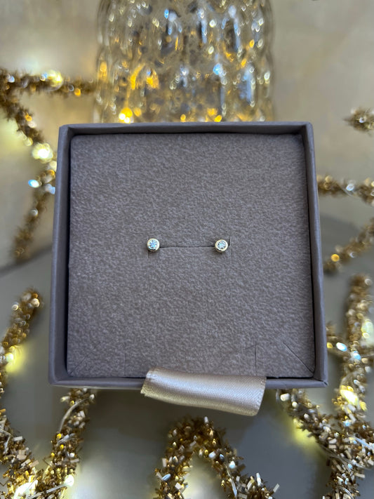 Sárga arany gyémánt fülbevaló