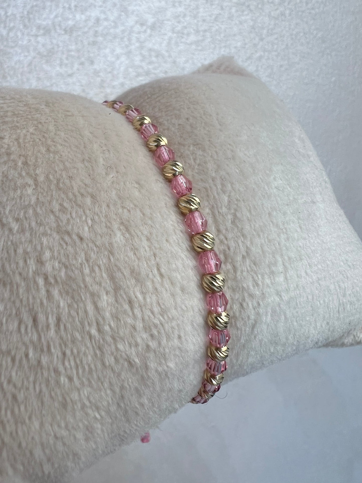 Pink Swarovski karkötő