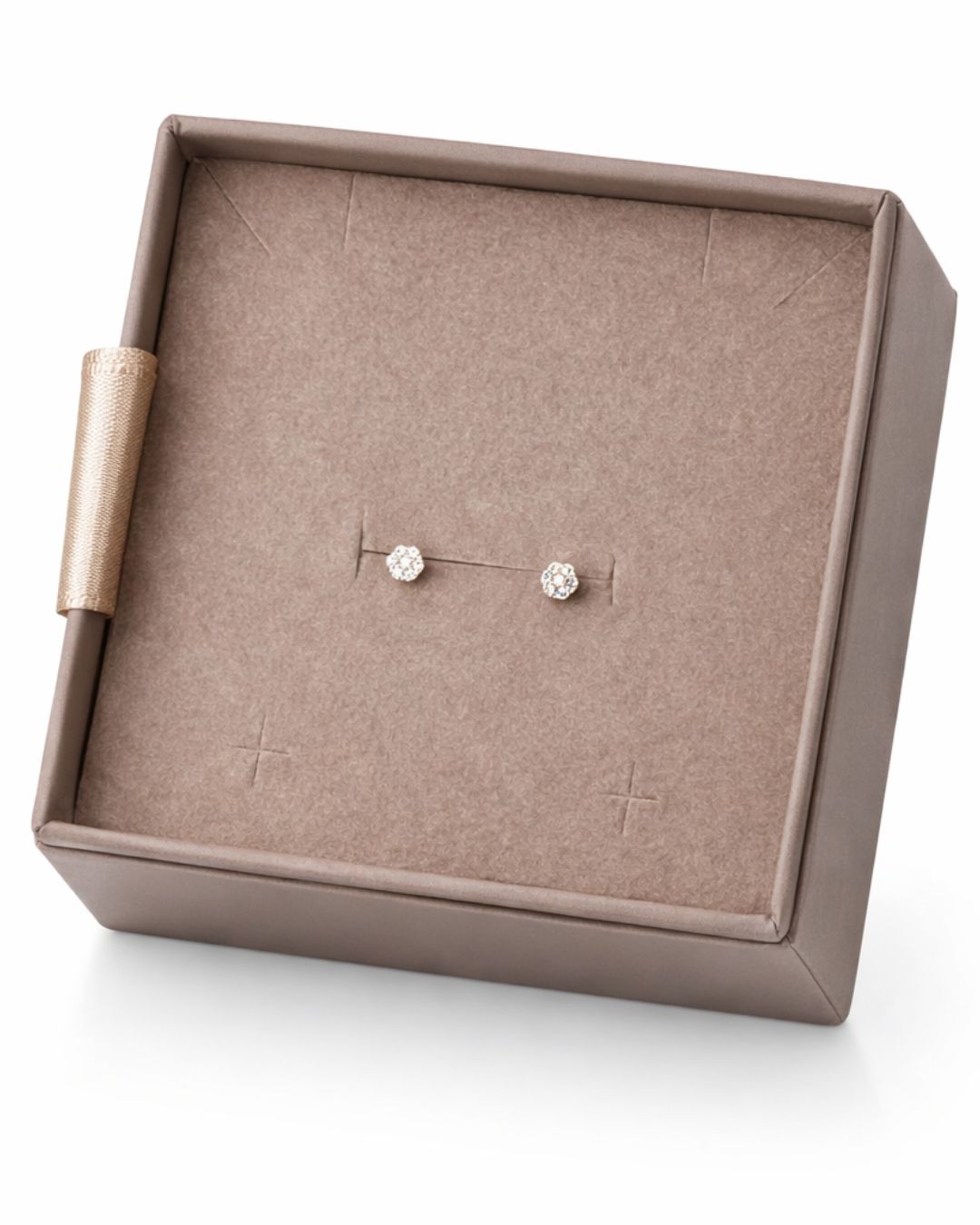 Sárga arany gyémánt fülbevaló