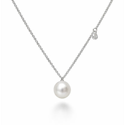 Pearl&Diamond fehér arany nyaklánc