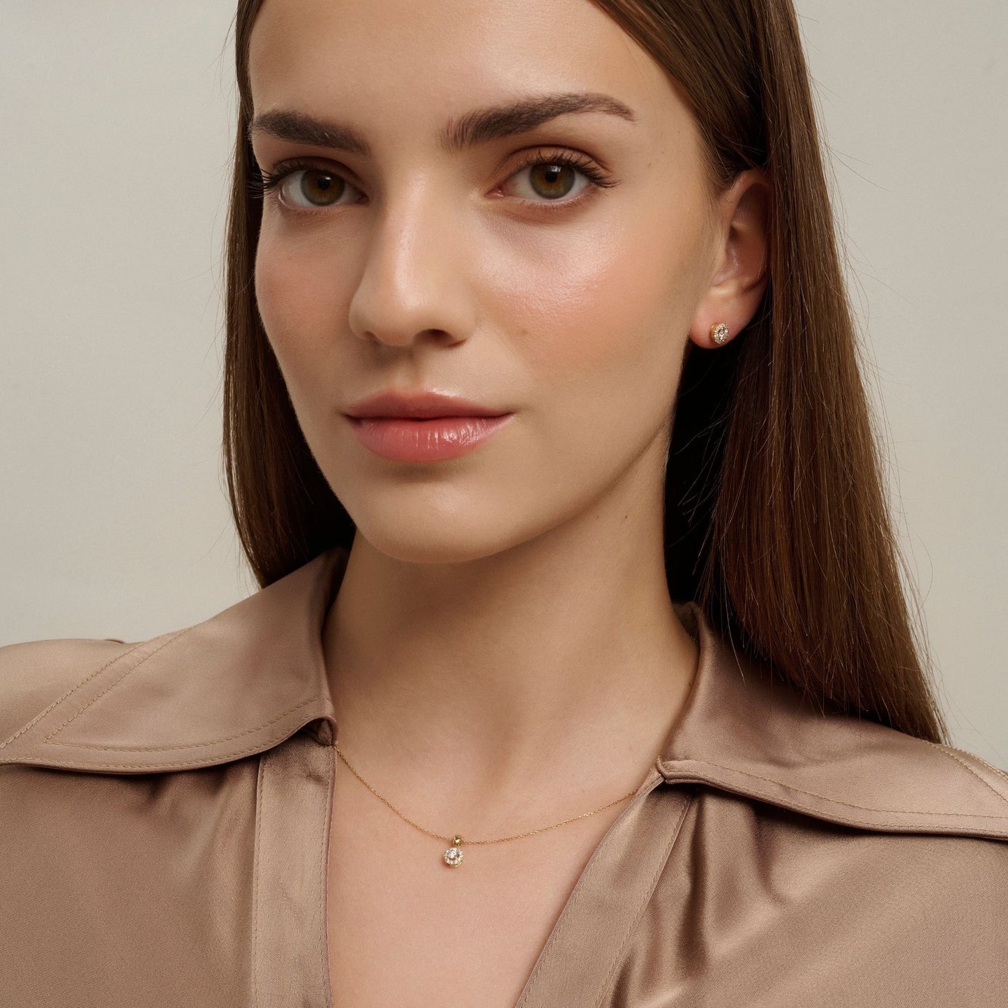 Sárga arany gyémánt fülbevaló