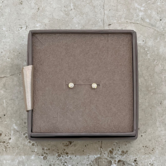 Sárga arany gyémánt fülbevaló