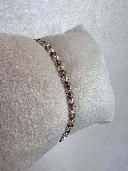 Lavande Swarovski karkötő