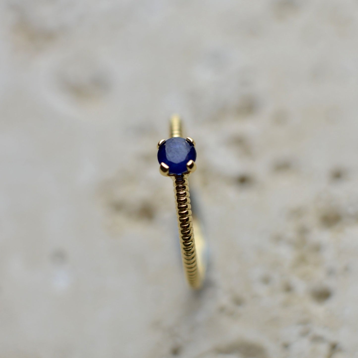 Sárga arany Zafír gyűrű