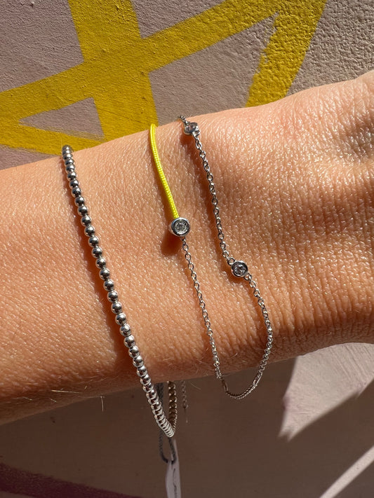 La Palette Pop Green string bracelet