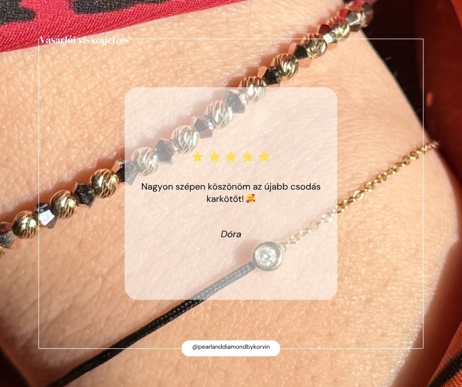 Bronz Swarovski karkötő