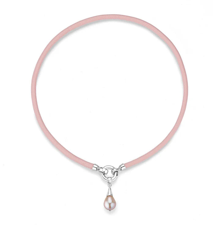 PINK PEARL ezüst nyaklánc&karkötő 2in1 rózsaszín édesvízi gyönggyel