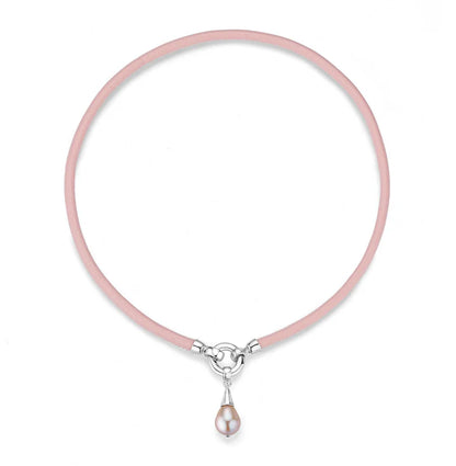 PINK PEARL ezüst nyaklánc&karkötő 2in1 rózsaszín édesvízi gyönggyel