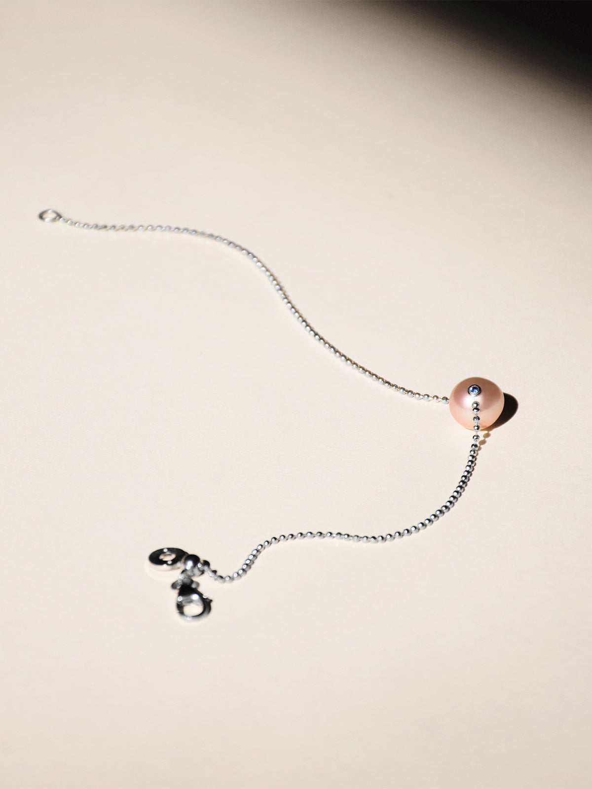 PINK PEARL ezüst karkötő édesvízi gyönggyel