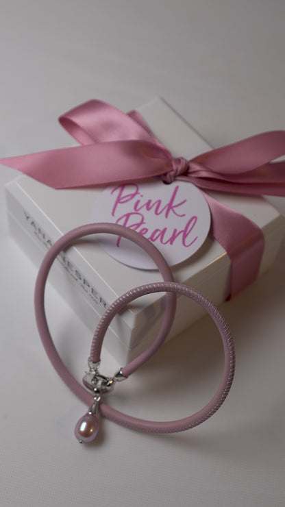PINK PEARL ezüst nyaklánc&karkötő 2in1 rózsaszín édesvízi gyönggyel